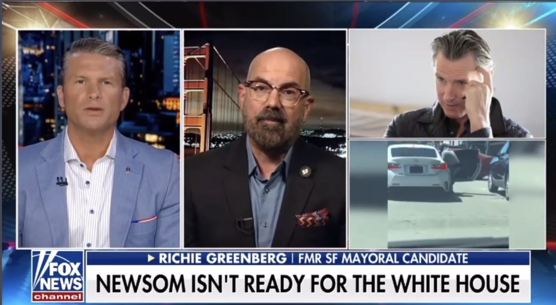 richie greenberg slams CA gov Gavin Newsom as failure